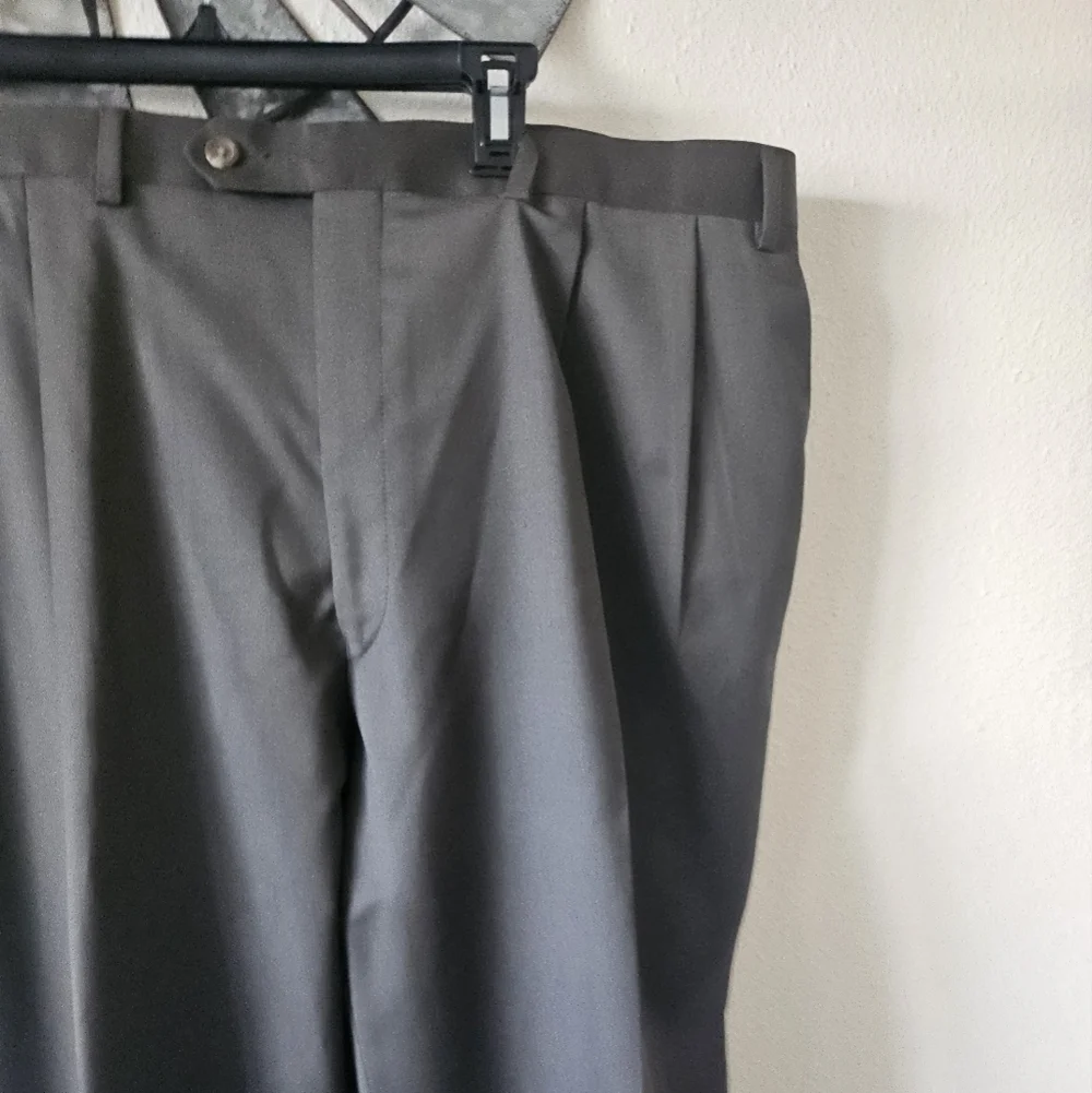 LAUREN Ralph Lauren Mens Green120s & Cashmere WoolOffice Pants Size 42R